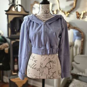 AKIRA Artistic Lavender Zip-Up Hoodie